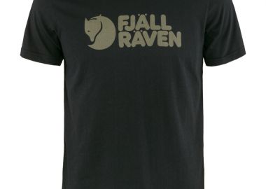 ΑΝΔΡΙΚΟ T-SHIRT FJALLRAVEN LOGO ΜΕ ΤΥΠΩΜΑ ΜΑΥΡΟ - FJALLRAVEN - 
