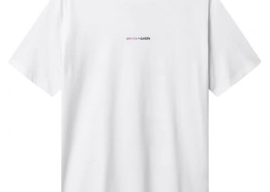 ΑΝΔΡΙΚΟ T-SHIRT GABBA NIGEL BOXY NANDO ΚΟΝΤΟΜΑΝΙΚΟ ΜΕ ΤΥΠΩΜΑ ΛΕΥΚΟ - GABBA - 