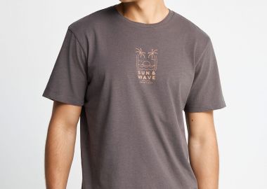 Ανδρικό t-shirt Garage 55 με τύπωμα στην πλάτη - GARAGE 55 - 