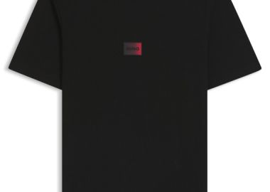 ΑΝΔΡΙΚΟ T-SHIRT HUGO DANOTIE ΚΟΝΤΟΜΑΝΙΚΟ ΜΑΥΡΟ - HUGO - 