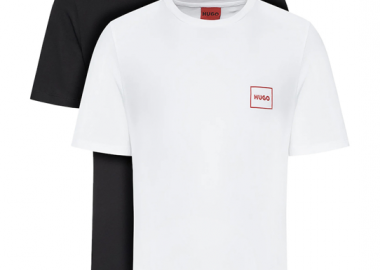 ΑΝΔΡΙΚΟ T-SHIRT HUGO DUGOPACK 2 ΤΜΧ ΚΟΝΤΟΜΑΝΙΚΟ ΠΟΛΥΧΡΩΜΟ - HUGO - 