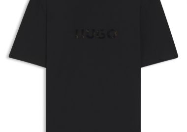 ΑΝΔΡΙΚΟ T-SHIRT HUGO DUMEO ΚΟΝΤΟΜΑΝΙΚΟ ΜΑΥΡΟ - HUGO - 