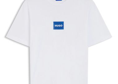 ΑΝΔΡΙΚΟ T-SHIRT HUGO NAYONIX ΚΟΝΤΟΜΑΝΙΚΟ ΛΕΥΚΟ - HUGO - 