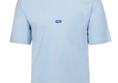 ΑΝΔΡΙΚΟ T-SHIRT HUGO NIEROS ΚΟΝΤΟΜΑΝΙΚΟ ΜΠΛΕ - HUGO - 