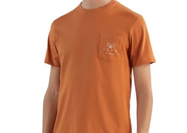 ΑΝΔΡΙΚΟ T-SHIRT IZAC GOLLAN ROLAND GARROS ΠΟΡΤΟΚΑΛΙ - IZAC - 