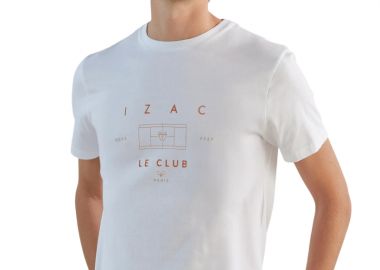 ΑΝΔΡΙΚΟ T-SHIRT IZAC GOSET ROLAND GARROS ΕΚΡΟΥ - IZAC - 