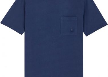 ΑΝΔΡΙΚΟ T-SHIRT ΚΟΝΤΟΜΑΝΙΚΟ ΑΠΟ ΟΡΓΑΝΙΚΟ ΒΑΜΒΑΚΙ TTNU0P00 ΜΠΛΕ - VILEBREQUIN - 