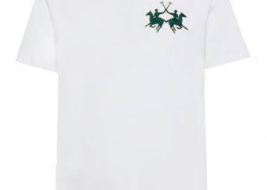 ΑΝΔΡΙΚΟ T-SHIRT LA MARTINA ΚΟΝΤΟΜΑΝΙΚΟ ΛΕΥΚΟ - LA MARTINA - 