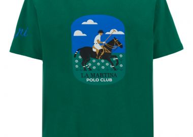 ΑΝΔΡΙΚΟ T-SHIRT LA MARTINA ΚΟΝΤΟΜΑΝΙΚΟ ΜΕ ΤΥΠΩΜΑ ΠΡΑΣΙΝΟ - LA MARTINA - 