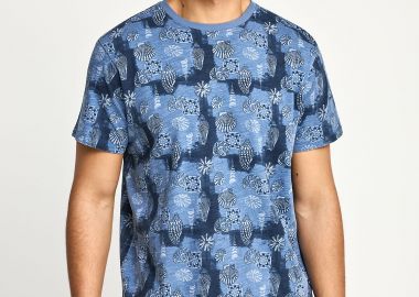 Ανδρικό t-shirt με μοτίβο - FUNKY BUDDHA - 