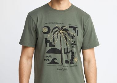 Ανδρικό t-shirt με τύπωμα στην πλάτη - FUNKY BUDDHA - 