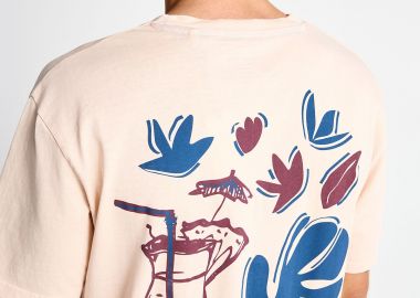 Ανδρικό t-shirt με τύπωμα στην πλάτη - FUNKY BUDDHA - 