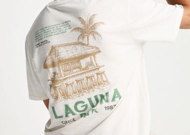 Ανδρικό t-shirt με τύπωμα στην πλάτη - FUNKY BUDDHA - 