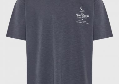 Ανδρικό t-shirt με τύπωμα στην πλάτη - FUNKY BUDDHA - 