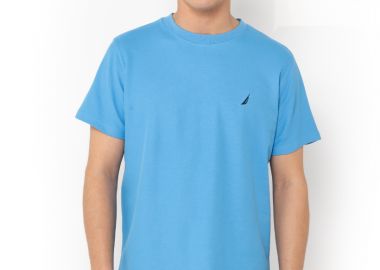 ΑΝΔΡΙΚΟ T-SHIRT NAUTICA ΚΟΝΤΟΜΑΝΙΚΟ ΓΑΛΑΖΙΟ - NAUTICA - 