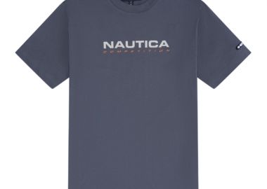 ΑΝΔΡΙΚΟ T-SHIRT NAUTICA ΚΟΝΤΟΜΑΝΙΚΟ ΓΚΡΙ - NAUTICA - 