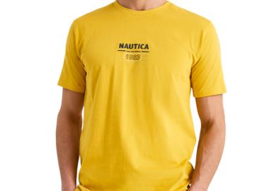 ΑΝΔΡΙΚΟ T-SHIRT NAUTICA ΚΟΝΤΟΜΑΝΙΚΟ ΚΙΤΡΙΝΟ - NAUTICA - 