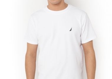 ΑΝΔΡΙΚΟ T-SHIRT NAUTICA ΚΟΝΤΟΜΑΝΙΚΟ ΛΕΥΚΟ - NAUTICA - 