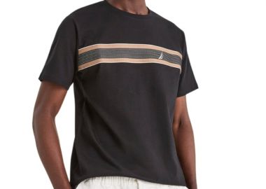 ΑΝΔΡΙΚΟ T-SHIRT NAUTICA ΚΟΝΤΟΜΑΝΙΚΟ ΜΑΥΡΟ - NAUTICA - 