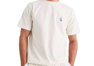 ΑΝΔΡΙΚΟ T-SHIRT NAUTICA ΚΟΝΤΟΜΑΝΙΚΟ ΜΕ ΤΥΠΩΜΑ ΕΚΡΟΥ - NAUTICA - 