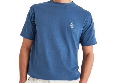ΑΝΔΡΙΚΟ T-SHIRT NAUTICA ΚΟΝΤΟΜΑΝΙΚΟ ΜΕ ΤΥΠΩΜΑ ΜΠΛΕ - NAUTICA - 
