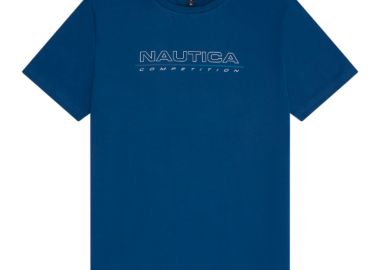 ΑΝΔΡΙΚΟ T-SHIRT NAUTICA ΚΟΝΤΟΜΑΝΙΚΟ ΜΠΛΕ - NAUTICA - 