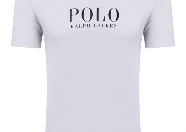 ΑΝΔΡΙΚΟ T-SHIRT POLO RALPH LAUREN CREW ΚΟΝΤΟΜΑΝΙΚΟ ΛΕΥΚΟ - POLO RALPH LAUREN - 