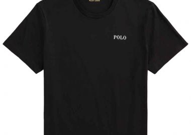 ΑΝΔΡΙΚΟ T-SHIRT POLO RALPH LAUREN CREW ΚΟΝΤΟΜΑΝΙΚΟ ΜΑΥΡΟ - POLO RALPH LAUREN - 