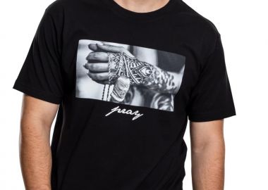 Ανδρικό T-Shirt Pray 2.0 Mister MT471 Black - Mister Tee - 