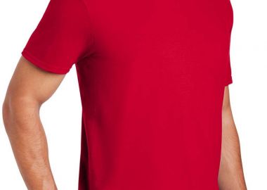 Ανδρικό T-Shirt ring spun χωρίς πλαϊνές ραφές Gildan 64000 Red -  - 