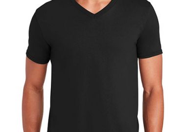Ανδρικό T-Shirt Softstyle 64V00 Gildan V-Neck Black - Gildan - 