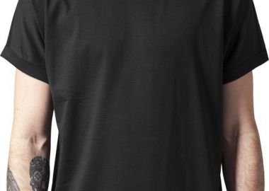 Ανδρικό T-Shirt TB1227 Urban Classics Μακρύ Ασύμμετρο Black - Urban Classics - 
