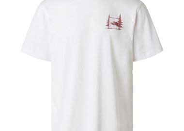 ΑΝΔΡΙΚΟ T-SHIRT THE NORTH FACE CAMPING ΚΟΝΤΟΜΑΝΙΚΟ ΛΕΥΚΟ - NORTH FACE - 