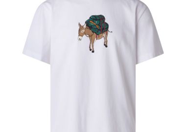 ΑΝΔΡΙΚΟ T-SHIRT THE NORTH FACE DONKEY TAXI ΚΟΝΤΟΜΑΝΙΚΟ ΛΕΥΚΟ - NORTH FACE - 