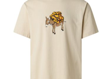 ΑΝΔΡΙΚΟ T-SHIRT THE NORTH FACE DONKEY TAXI ΚΟΝΤΟΜΑΝΙΚΟ ΜΠΕΖ - NORTH FACE - 