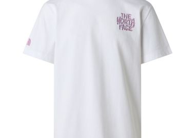 ΑΝΔΡΙΚΟ T-SHIRT THE NORTH FACE DRIP LOGO ΚΟΝΤΟΜΑΝΙΚΟ ΛΕΥΚΟ - NORTH FACE - 