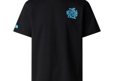 ΑΝΔΡΙΚΟ T-SHIRT THE NORTH FACE DRIP LOGO ΚΟΝΤΟΜΑΝΙΚΟ ΜΑΥΡΟ - NORTH FACE - 