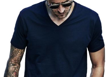 Ανδρικό T-Shirt V-Neck 8006 Tee Jays Sof Tee Thin Line Navy - Tee Jays - 