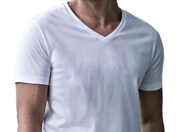 Ανδρικό T-Shirt V-Neck 8006 Tee Jays Sof Tee Thin Line White - Tee Jays - 