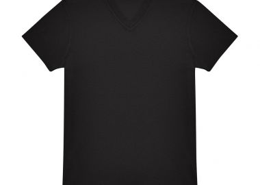 Ανδρικό T-Shirt V-Neck E150 B & C White Black - B & C - 