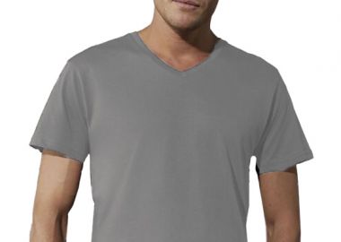 Ανδρικό T-Shirt V-Neck TM044 B & C Organic Inspire Light Grey - B & C - 