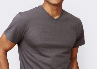 Ανδρικό T-Shirt Victory 11150 SOL'S V-Neck Dark Grey - SOLS - 