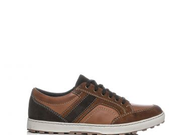 Ανδρικό ταμπά δερμάτινο sneaker - MIGATO - 