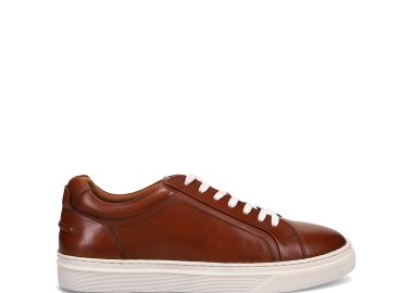 Ανδρικό ταμπά δερμάτινο sneaker - MIGATO - 