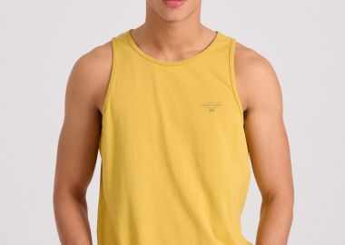 Ανδρικό tank top με logo στο στήθος - FUNKY BUDDHA - 