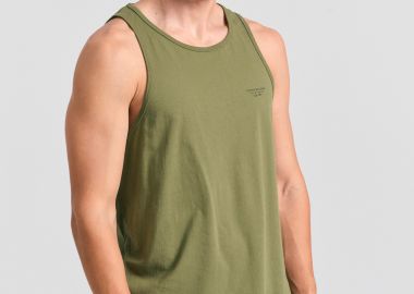 Ανδρικό tank top με logo στο στήθος - FUNKY BUDDHA - 
