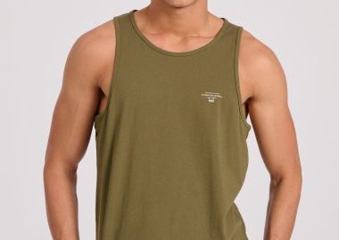 Ανδρικό tank top με logo στο στήθος - FUNKY BUDDHA - 