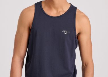 Ανδρικό tank top με logo στο στήθος - FUNKY BUDDHA - 
