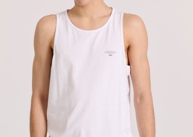 Ανδρικό tank top με logo στο στήθος - FUNKY BUDDHA - 