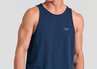 Ανδρικό tank top με logo στο στήθος - FUNKY BUDDHA - 